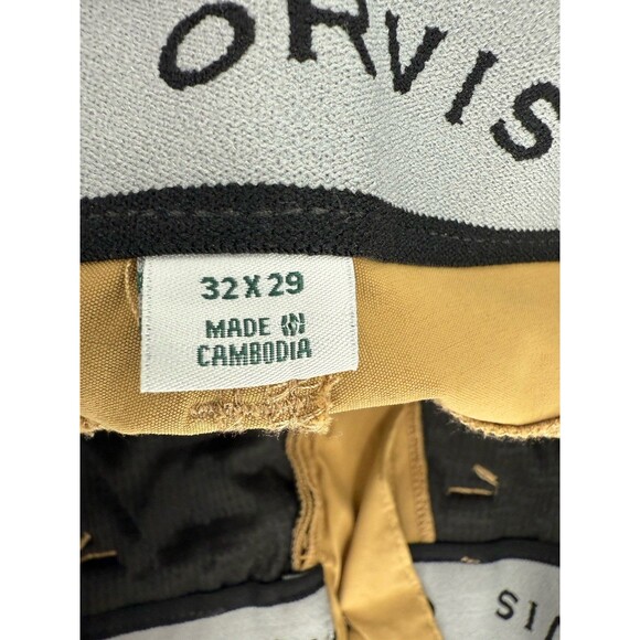 Orvis KHAKI Classic Collection Lightweight 5-Pocket Pants SIZE 32X29 (33X26.5) - Picture 10 of 13